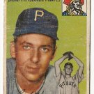 1954 Topps baseball card #134 Cal Hogue fair condition Pittsburgh Pirates