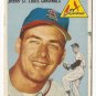 1954 Topps baseball card #142 Tom Poholsky VG St. Louis Cardinals