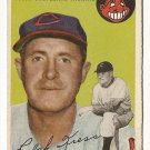 1954 Topps baseball card #160 (B) Red Kress VG Cleveland Indians