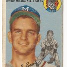 1954 Topps baseball card #181 Mel Roach good condition Milwaukee braves