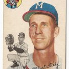 1954 Topps baseball card #176 Bob Keely VG Milwaukee Braves