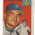 1954 Topps baseball card #187 Heinie Manush VG Washington Senators