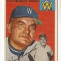 1954 Topps baseball card #187 Heinie Manush VG Washington Senators