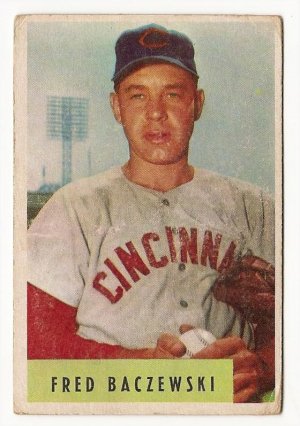1954 Bowman baseball card #60 Fred Baczewski VG