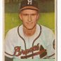 1954 Bowman baseball card #192 Lou Burdette - good