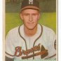 1954 Bowman baseball card #192 (B) Lou Burdette EX