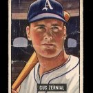 1951 Bowman baseball card #262 Gus Zernial - good condition