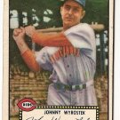 1952 (original) Topps baseball card #13 Johnny Wyrostek G/VG black back