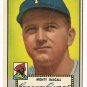 1952 (original) Topps baseball card #12 Monty Basgall G/VG black back