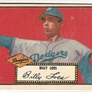 1952 (original) Topps baseball card #20 Billy Loes VG black back