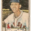 1952 (original) Topps baseball card #30 (B) Mel Parnell F/G red back