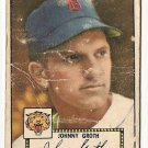 1952 (original) Topps baseball card #25 Johnny Groth fair black back