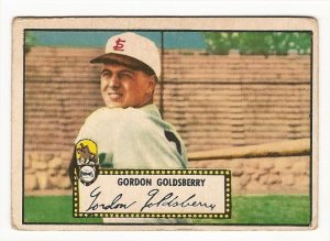 1952 (original) Topps baseball card #46 Gordon Goldsberry G/VG red back