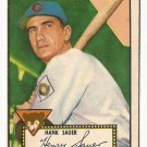 1952 (original) Topps baseball card #35 Hank Sauer EX red back