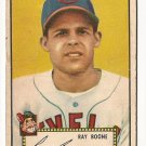 1952 (original) Topps baseball card #55 (B) Ray Boone good red back