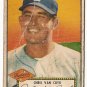 1952 (original) Topps baseball card #53 (B) Chris Van Cuyk F/G red back