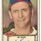1952 (original) Topps baseball card #51 (D) Jim Russell EX- black back