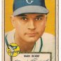 1952 (original) Topps baseball card #50 Marv Rickert G- red back