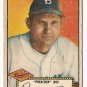 1952 (original) Topps baseball card #66 (B) Preacher Roe G- black back