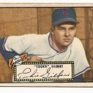1952 (original) Topps baseball card #61 Tookie Gilbert G- black back