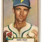 1952 (original) Topps baseball card #63 Howie Pollet G/VG red back