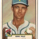 1952 (original) Topps baseball card #63 (B) Howie Pollet VG black back