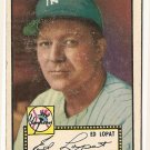 1952 (original) Topps baseball card #57 Ed Lopat VG- black back
