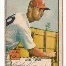 1952 (original) Topps baseball card #74 (B) Andy Hansen fair red back