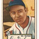 1952 (original) Topps baseball card #75 Wes Westrum VG/EX black back