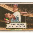 1952 (original) Topps baseball card #92 (D) Dale Mitchell good red back