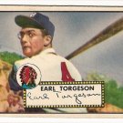 1952 (original) Topps baseball card #97 Earl Torgeson VG/EX red back