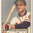 1952 (original) Topps baseball card #96 Willard Marshall G/VG