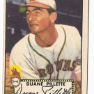 1952 (original) Topps baseball card #82 Duane Pillette G/VG