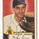 1952 (original) Topps baseball card #90 (B) Mickey Grasso F/G