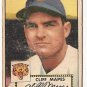 1952 (original) Topps baseball card #103 (B) Cliff Mapes F/G