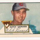 1952 (original) Topps baseball card #110 (B) Dutch Leonard VG