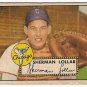 1952 (original) Topps baseball card #117 Sherm Lollar fair