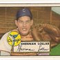 1952 (original) Topps baseball card #117 (B) Sherm Lollar VG/EX