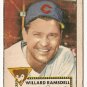 1952 (original) Topps baseball card #114 Willard Ramsdell F/G