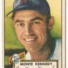 1952 (original) Topps baseball card #124 Monte Kennedy VG