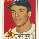 1952 (original) Topps baseball card #123 Eddie Yost VG/EX
