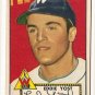 1952 (original) Topps baseball card #123 Eddie Yost VG/EX