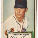 1952 (original) Topps baseball card #130 (B) Sheldon Jones VG