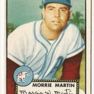 1952 (original) Topps baseball card #131 Morrie Martin EX/NM