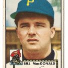 1952 (original) Topps baseball card #138 (B) Bill MacDonald VG