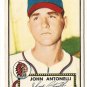 1952 (original) Topps baseball card #140 John Antonelli VG