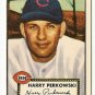 1952 (original) Topps baseball card #142 Harry Perkowski EX