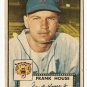 1952 (original) Topps baseball card #146 Frank House - fair