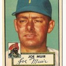 1952 (original) Topps baseball card #154 (B) Joe Muir EX/NM