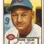1952 (original) Topps baseball card #156 Frank Miller VG+